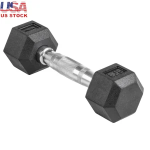 Hex Rubber Dumbbell