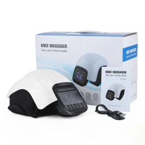 Portable knee massager, vibration hot compress