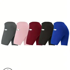 High-Waisted Exercise Shorts
