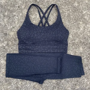 Soft cross Fitness Bra 2pc compression High Waist Yoga Legging